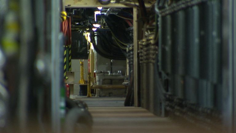 The basement of the Houses of Parliament 