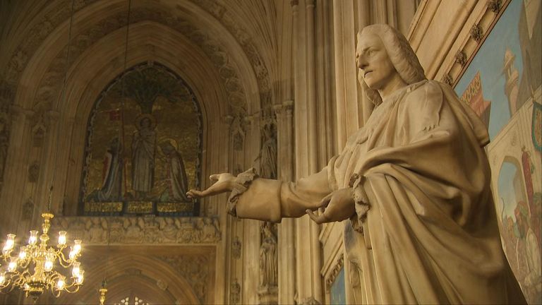 Restoration works have been taking place at the Houses of Parliament 