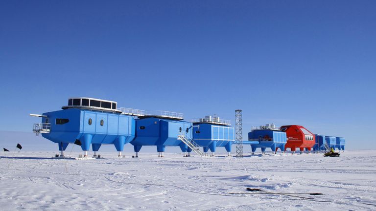 Halley Research Station.  Photo: BAS
