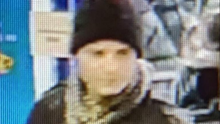 CCTV image of man police wish to speak to Pic: Suffolk police