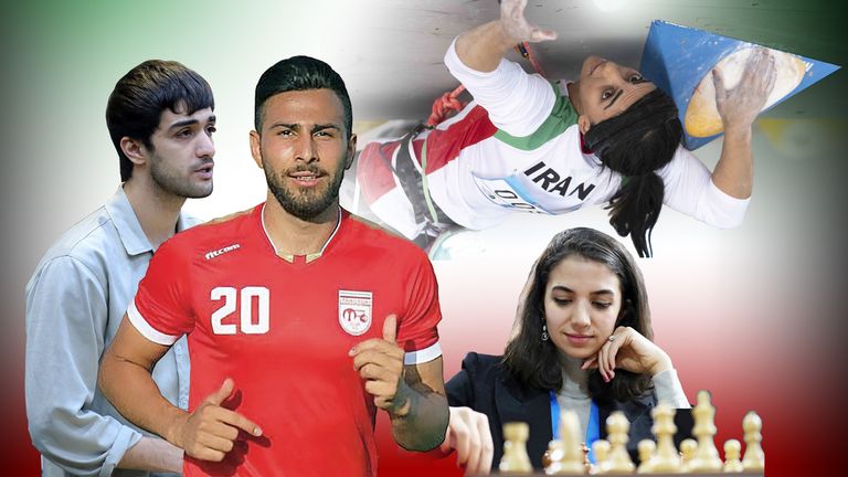 Iranian sports stars have been arrested during the protests against the regime