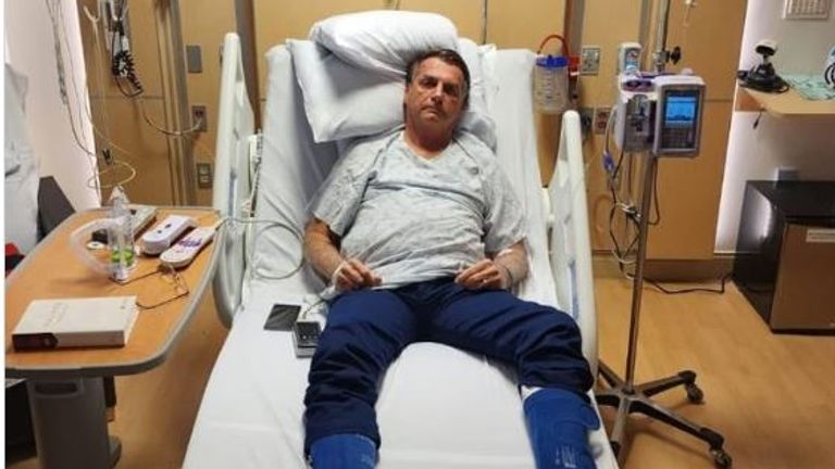 Jair Bolsonaro in hospital