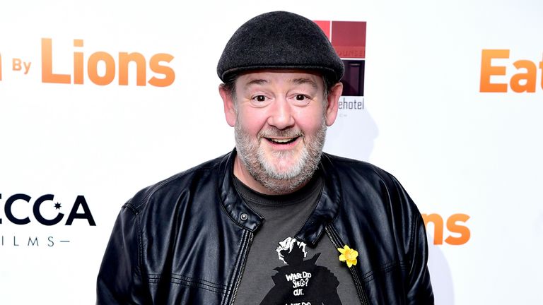 Johnny Vegas attending the Eaten by Lions Premiere held at The Courthouse Hotel in London.