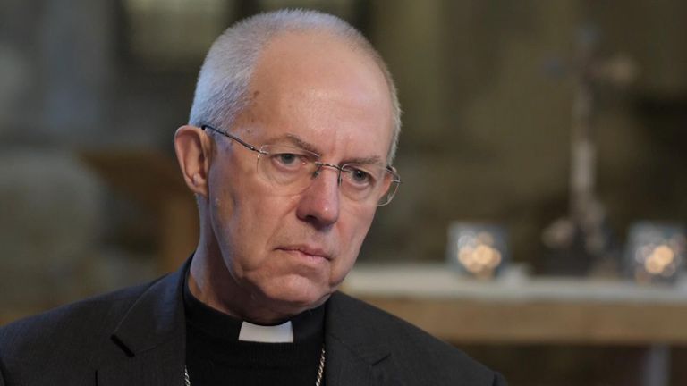 Archbishop Justin Welby interview with Beth Rigby