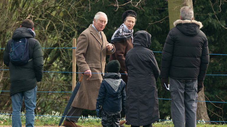 King Charles and the Princess Royal
