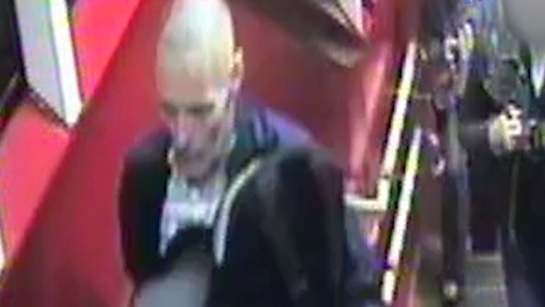 Metropolitan Police handout photo dated 19/08/21 of a grab taken from CCTV footage of Lee Peacock at North Wembley station. Detectives are still seeking 49-year-old Lee Peacock for questioning in relation to a double murder investigation whch took place in Westminster, London. Issue date: Sunday November 29, 2015.