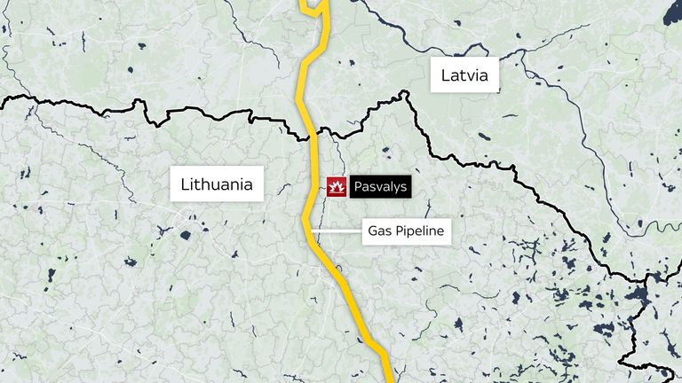 انفجار غاز ليتوانيا