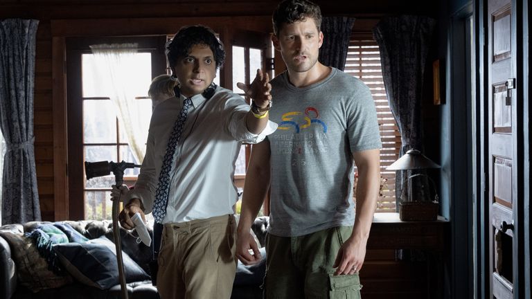 M Night Shyamalan directing Knock At The Cabin. Pic: Universal Studios 