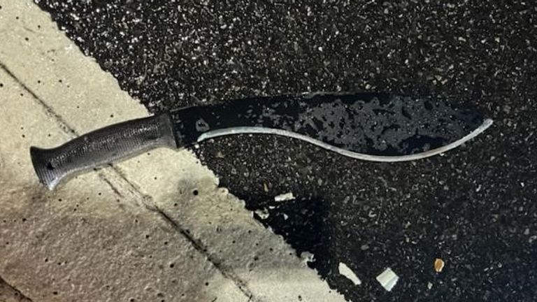 Police revealed an image of the weapon recovered. Pic: NYPD