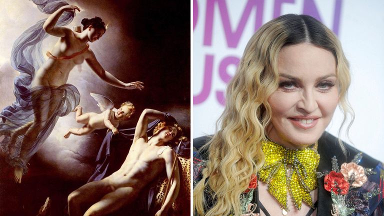 Diana and Endymion by Jerome-Martin Langlois is apparently owned by Madonna. Pics: Alamy/AP