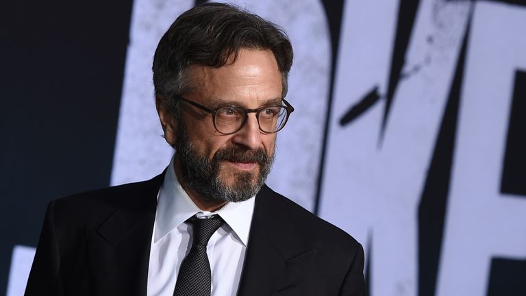 FILE - Marc Maron arrives at the Los Angeles premiere of "Joker" on Sept. 8, 2019. Maron turns 59 on Sept. 27. (Photo by Jordan Strauss/Invision/AP, File)