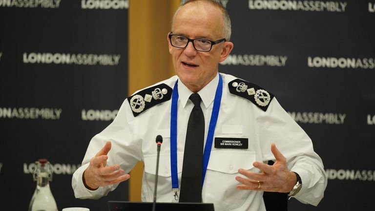 Metropolitan Police Commissioner Sir Mark Rowley appearing before the London Assembly Police and Crime Committee, to answer questions about the David Carrick case, at City Hall in East London. Picture date: Wednesday January 25, 2023.

