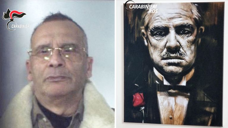 Godfather and Joker posters found in hideout of mafia boss before his arrest