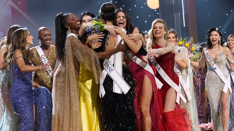 Thee 71st Miss Universe pageant, in New Orleans. Pic: AP Photo/Gerald Herbert