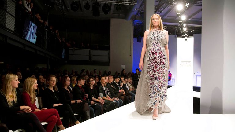 Tatjana Patitz in 2015 Berlin Fashion Week, Germany, Wednesday, Jan. 21, 2015. Pic: AP