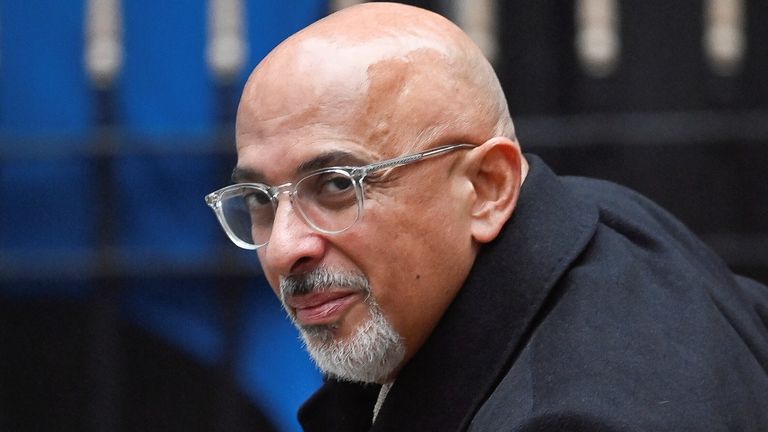 Chairman of the Conservative party Nadhim Zahawi arrives at CCHQ,