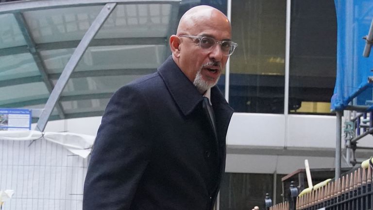 Nadhim Zahawi arrives at the Conservative Party head office