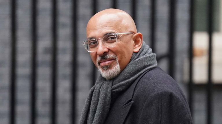 Nadhim Zahawi arriving in Downing Street in November