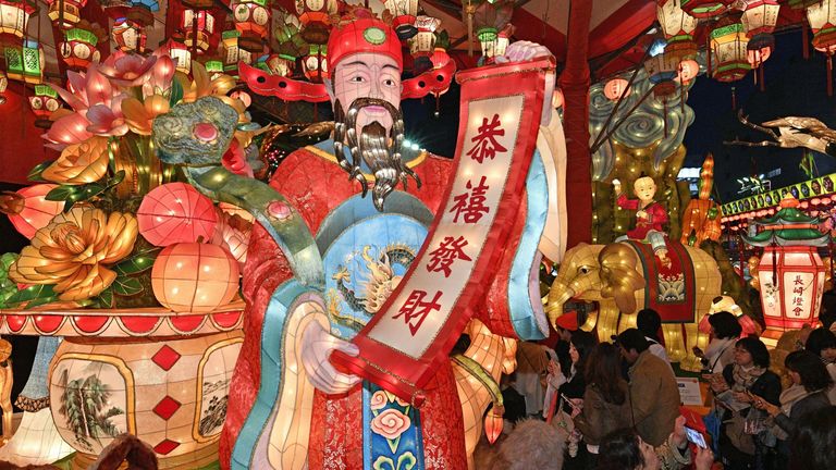 Nagasaki Lantern Festival in Japan.  Photo: AP 