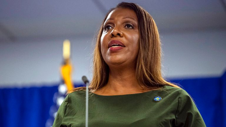 Letitia James in September 2022. Pic: AP