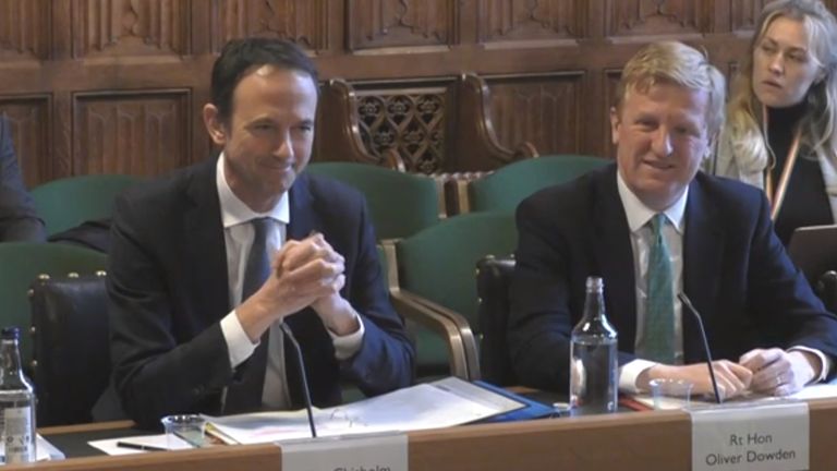 Oliver Dowden and Alex Chisholm  appear at the  Public Administration and Constitutional Affairs Committee
