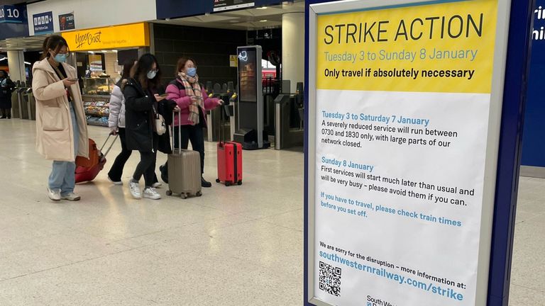 Passengers have been by more disruption, including at Waterloo station in London