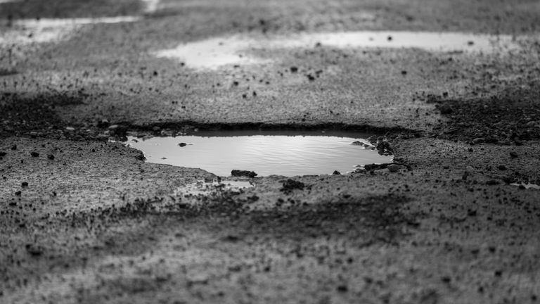 Driver warned over potholes. Pic: iStock 