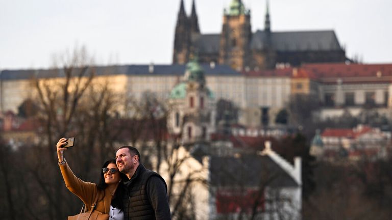 It's been exceptionally warm in many European countries such as the Czech Republic. Pic: AP