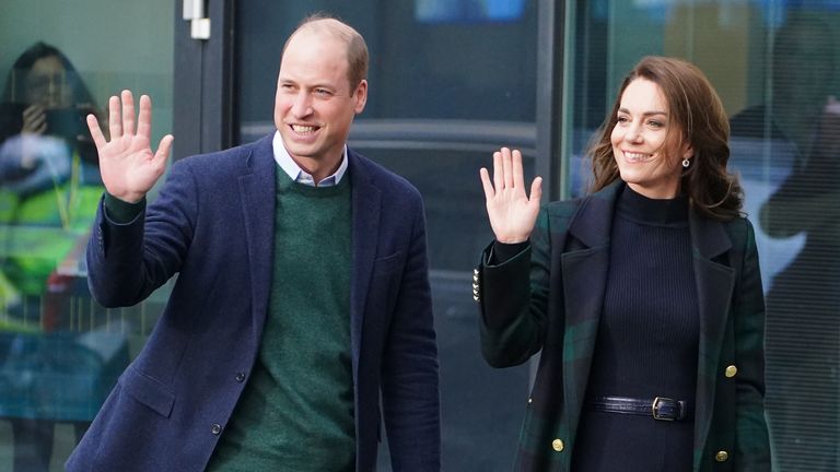 The Prince and Princess of Wales arrive to officially open the new Royal Liverpool University Hospital, Liverpool. Picture date: Thursday January 12, 2023.