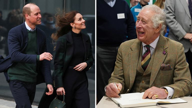 Prince and Princess of Wales on a visit to Liverpool as King Charles visits Scotland