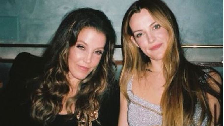 Lisa Marie Presley and daughter Riley Keough. Pic: @rileykeough