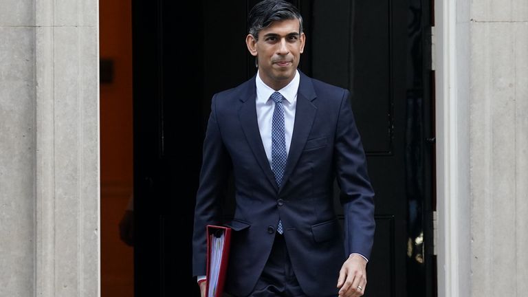 Rishi Sunak has bowed to pressure from rebel Tory MPs. Pic: AP