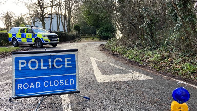 La scène à Caterham où une femme dans la vingtaine est tuée par un chien 