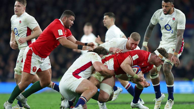 England vs Wales in the Six Nations rugby union match in 2022
