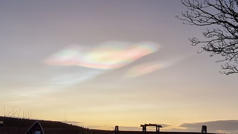 The sky in Portmahomack, Scotland. Pic: Hannah Rattue