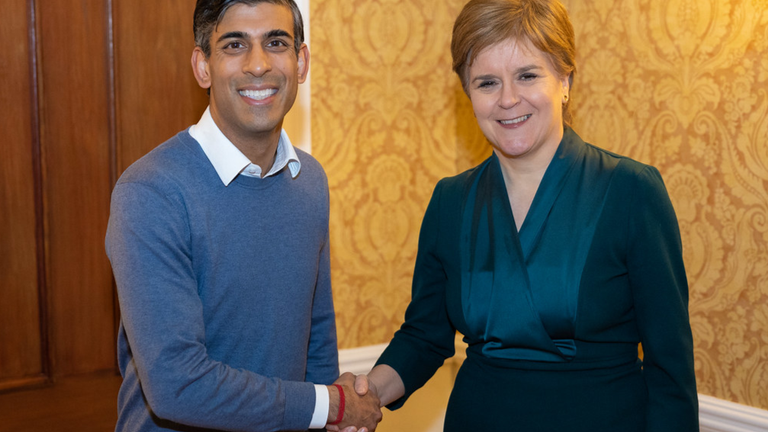 Rishi Sunak meets Nicola Sturgeon 