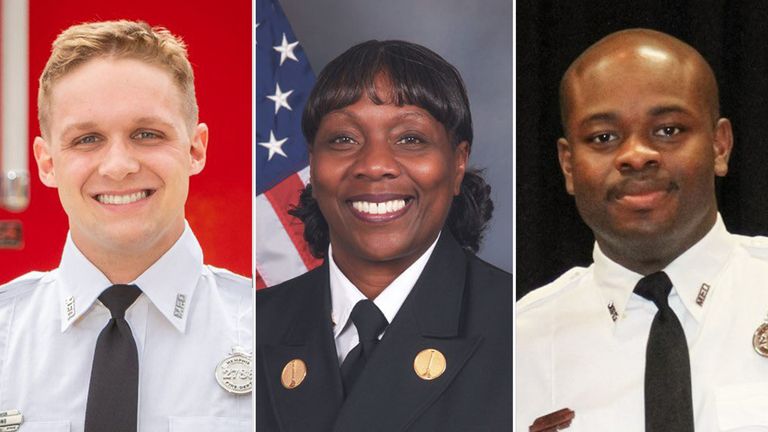 From left: Robert Long, Michelle Whitaker and JaMichael Sandridge.  Pictured: Memphis Fire Department 