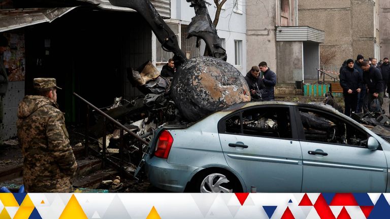 Ukrainian minister among 17 dead in helicopter crash near
Kyiv