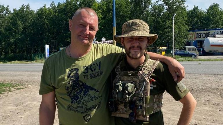 Halina Berezentska's husband and son are fighting on the front lines.
