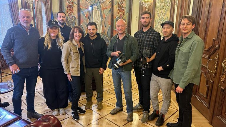 The behind-the-scenes story of Kay Burley&#39;s interview with Ukraine&#39;s President Zelenskyy. 