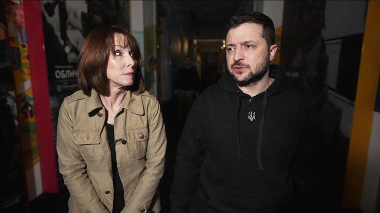 Kay Burley speaks to Volodymyr Zelenskyy about his typical day
