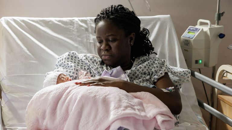 Yvonne Amankwa-Mainu and baby Shylo