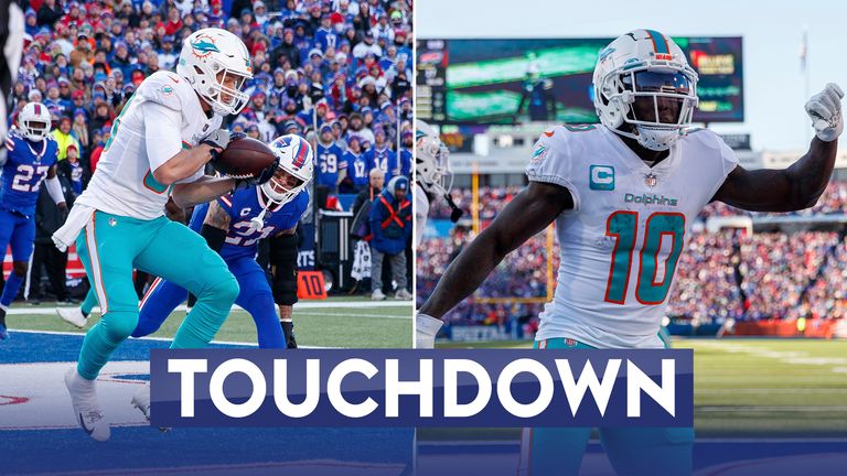 Miami Dolphins level game after Mike Gesicki TD and Tyreek Hill two ...