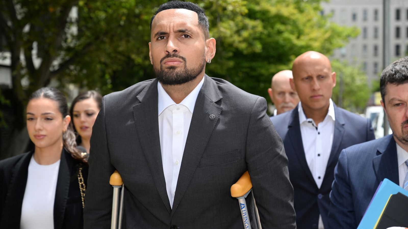 Nick Kyrgios avoids conviction after pleading guilty to assaulting ex-girlfriend