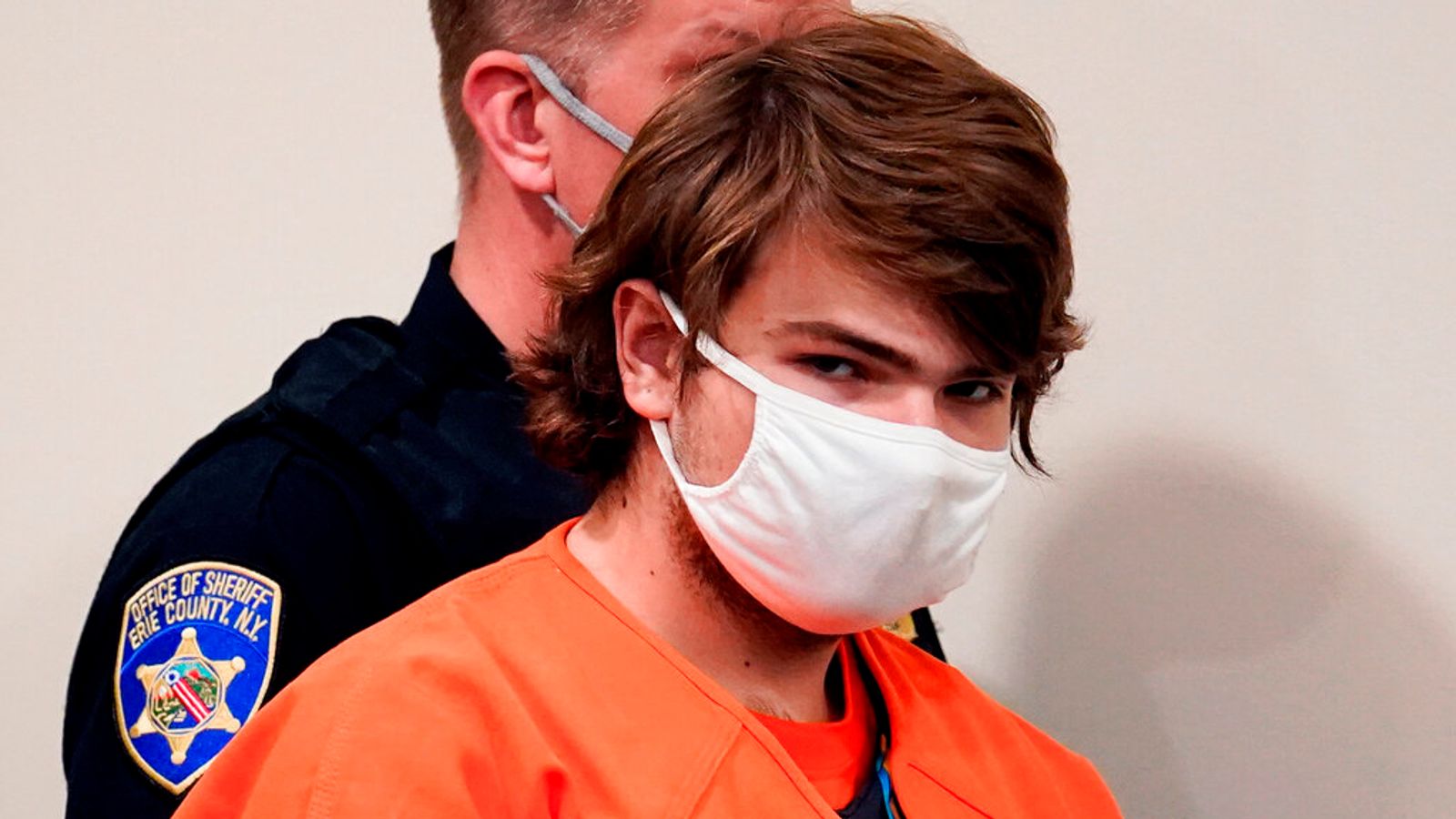 Payton Gendron: Buffalo white supremacist mass killer jailed for life in hearing disrupted by audience member rushing towards him