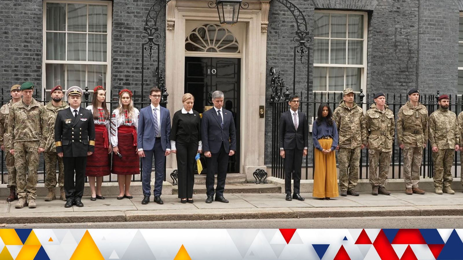'They have fought heroically': Rishi Sunak leads minute's silence as UK shows solidarity with Ukraine on war anniversary