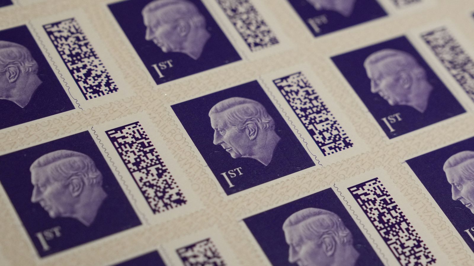 New stamps featuring King Charles's profile go on sale