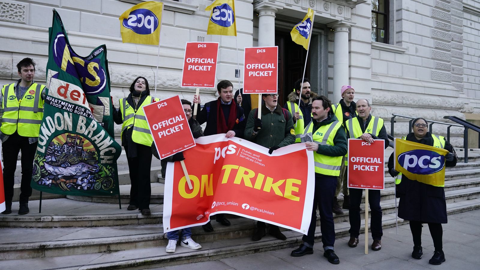 Future industrial action 'will be even bigger' if ministers do not act, union boss warns - as hundreds of thousands of workers walk out 