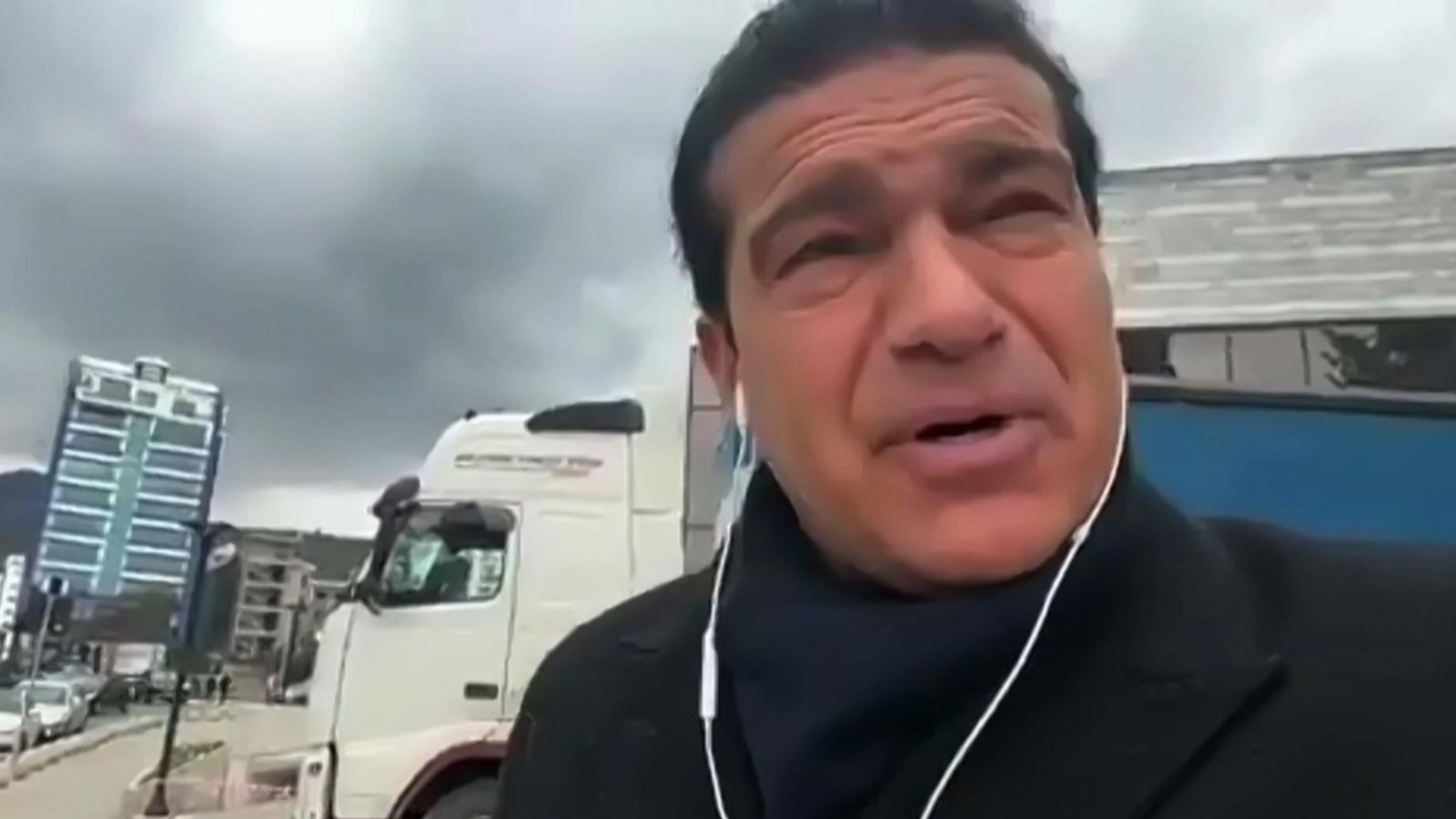 Actor Tamer Hassan says his family was rescued from the rubble in ...