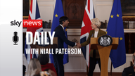 Prime Minister Rishi Sunak and European Commission president Ursula von der Leyen during a press conference at the Guildhall in Windsor, Berkshire, following the announcement that they have struck a deal over the Northern Ireland Protocol. Picture date: Monday February 27, 2023. 